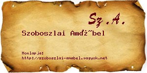 Szoboszlai Amábel névjegykártya